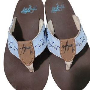 Guy Harvey flip flops women size 7